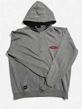 Gray skater Zip-Up Hoodie Sweater - Unbranded